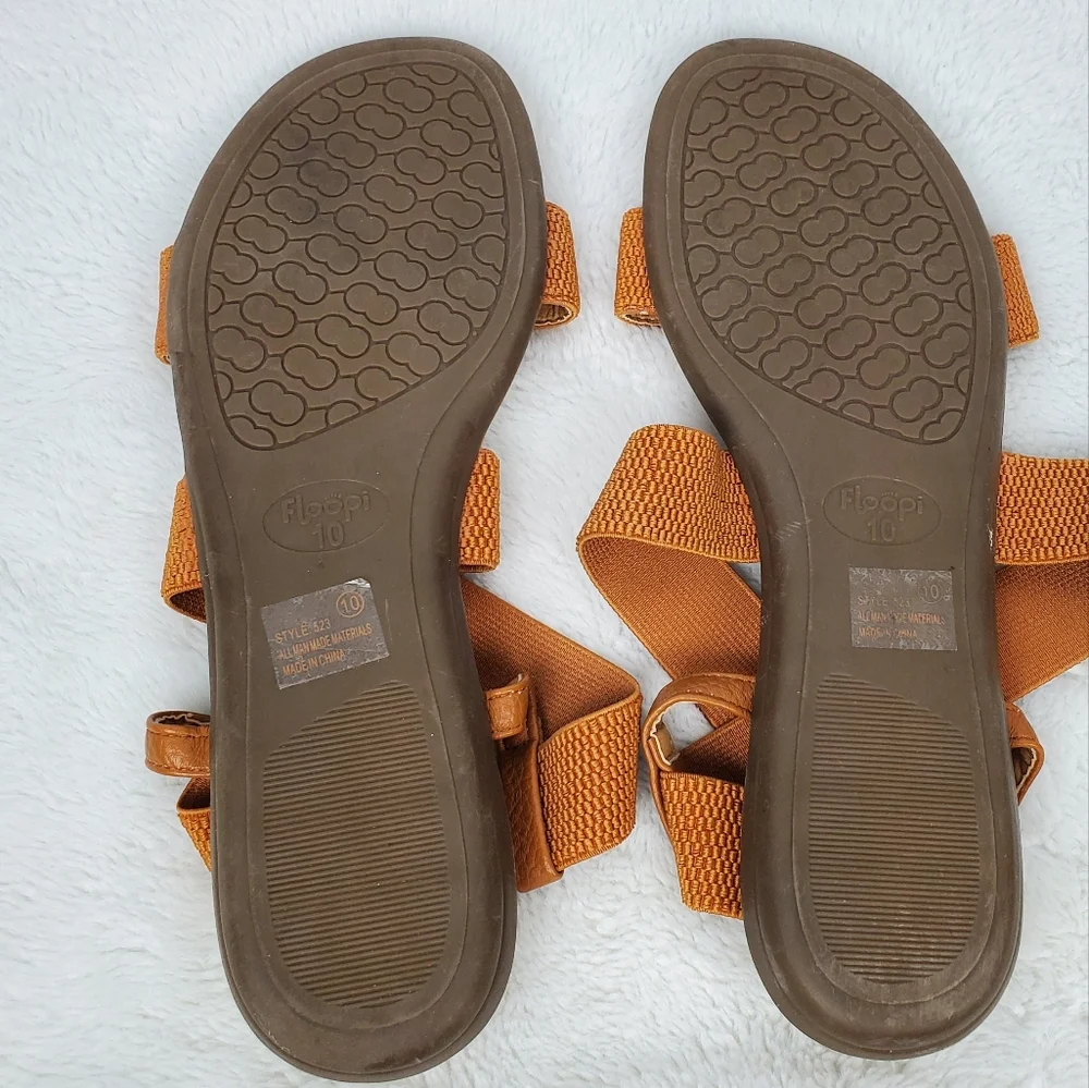Stylish Brown and Tan Sandals for Effortless Comfort Women 10